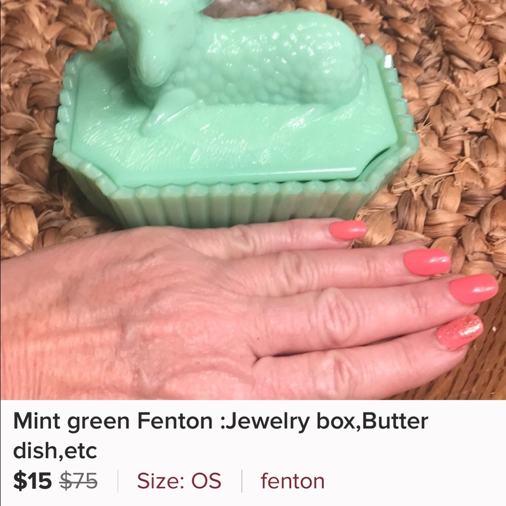 Fenton mint green lamb dish